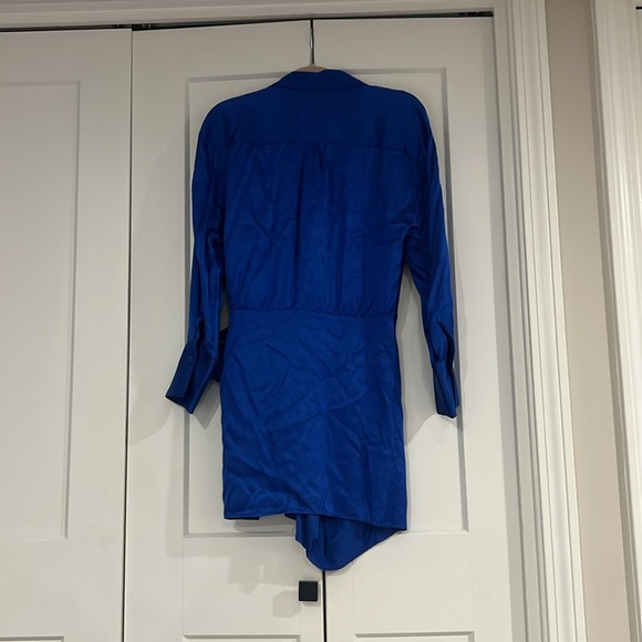 Zara bloggers favorite silk wrap dress large - Picture 8 of 8